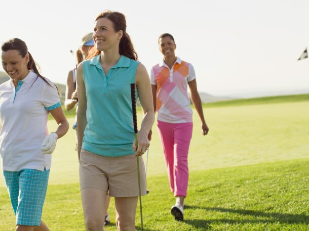 ladies on golf course